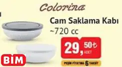COLORİNA CAM SAKLAMA KABI ~720 CC